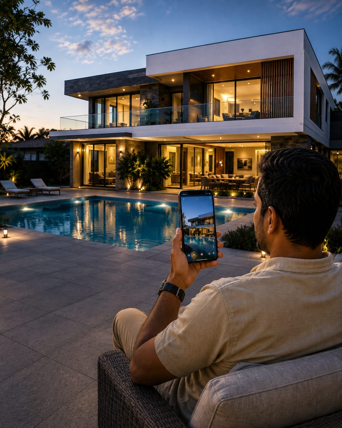 Owner checking a Sri Lankan property remotely